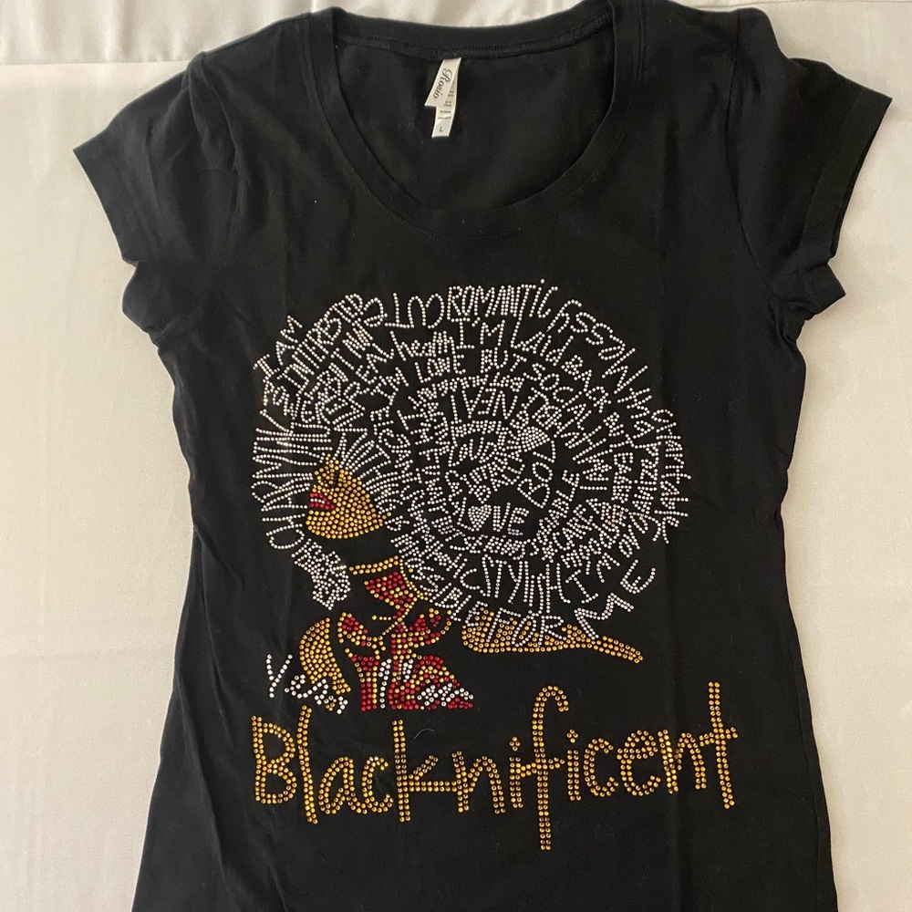 Black Embellished T-shirt